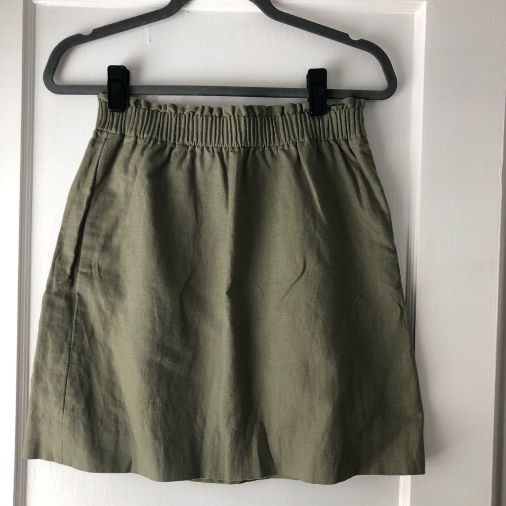 Forest green J. Crew skirt